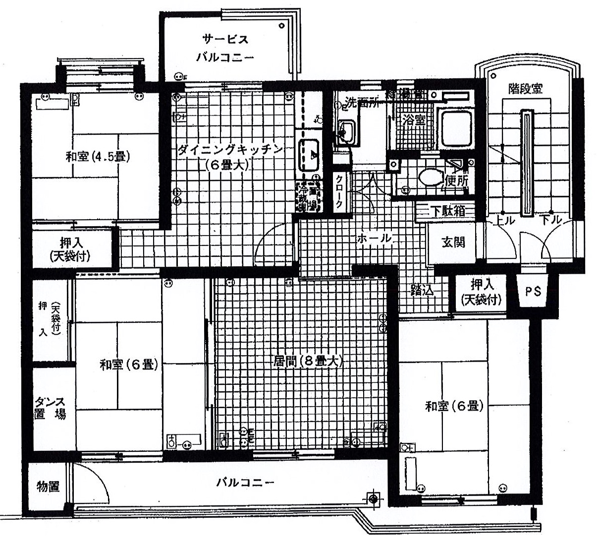 間取り図：リノベーション前