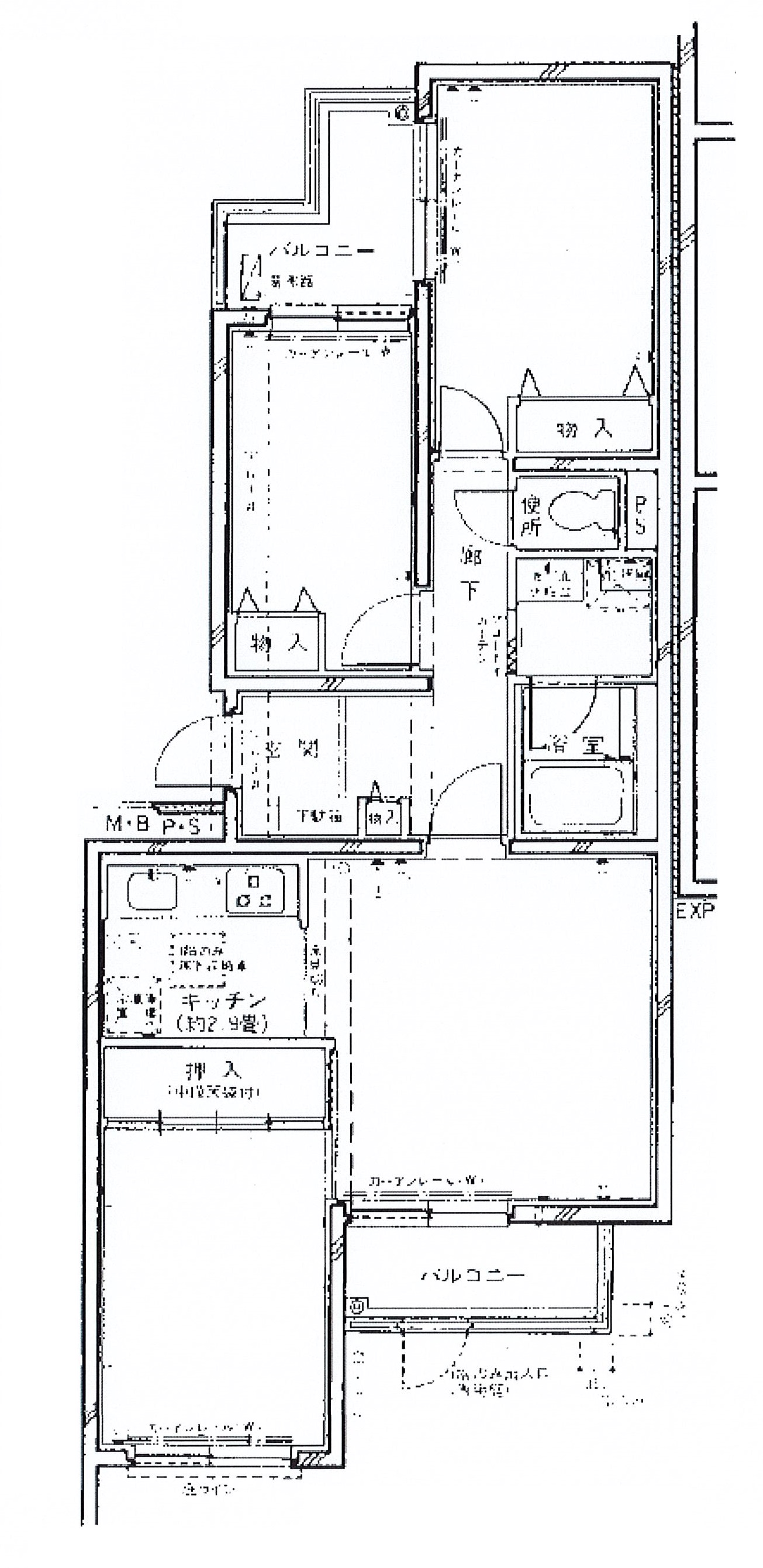 間取り図：リノベーション前