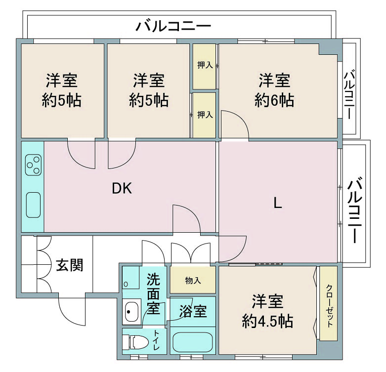 間取り図：リノベーション前