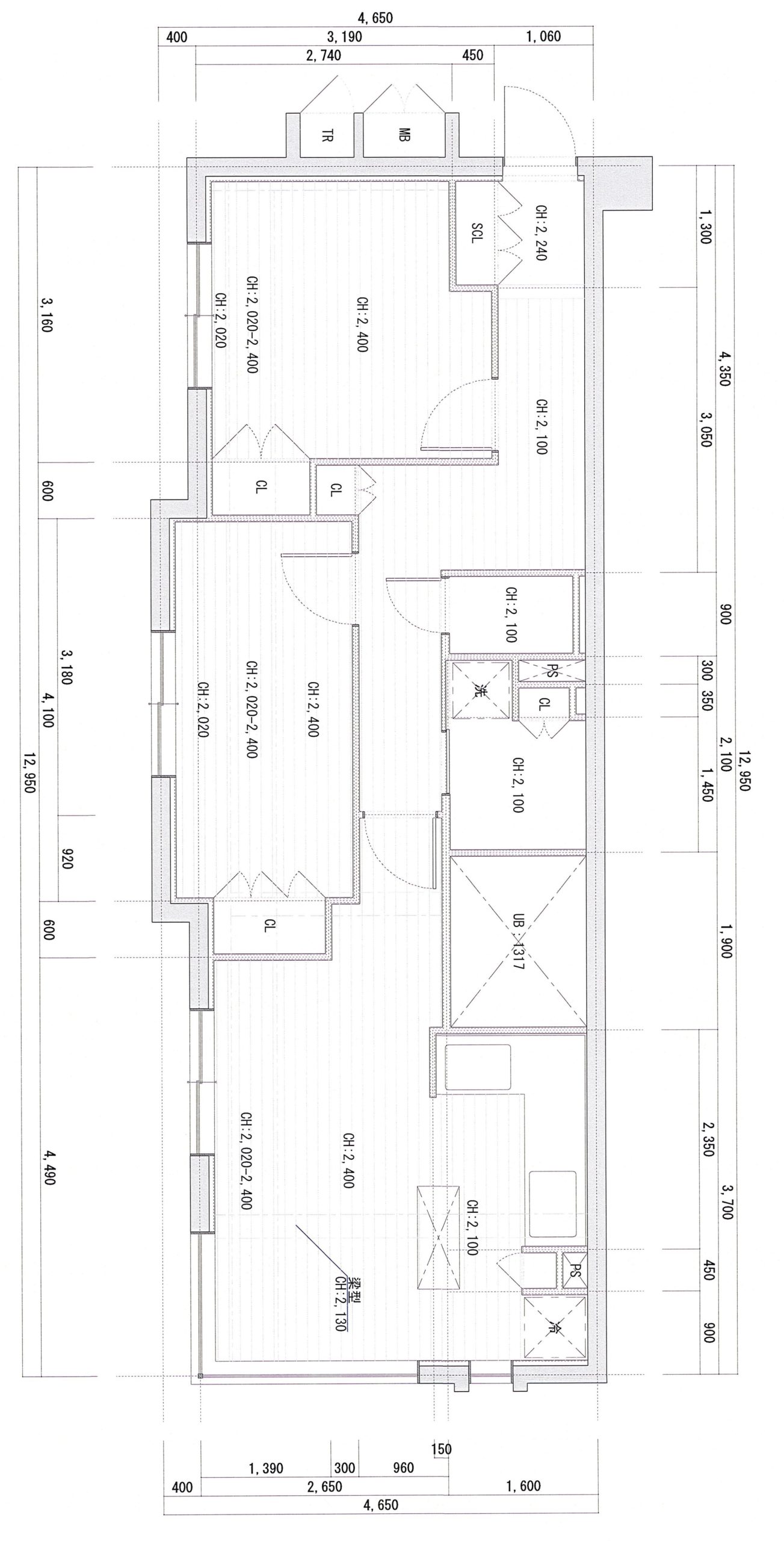 間取り図：リノベーション前