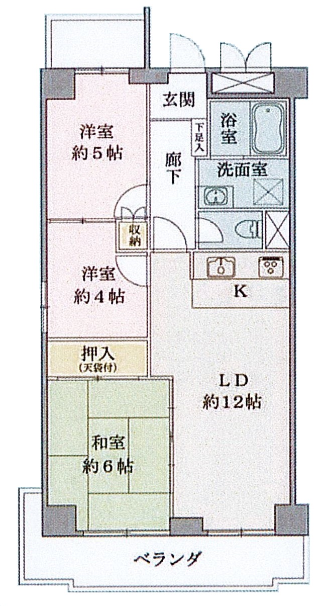 間取り図：リノベーション前