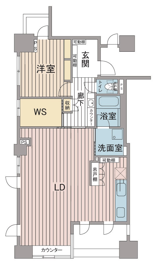 間取り図：リノベーション後