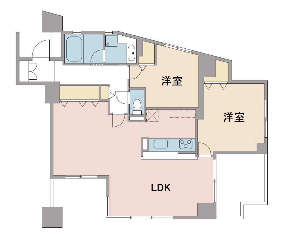 間取り図：リノベーション後