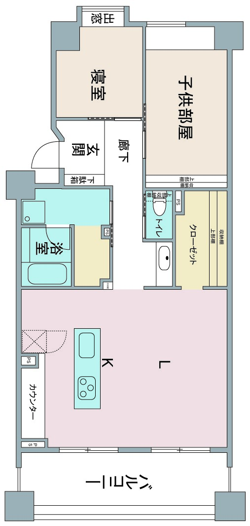 間取り図：リノベーション後