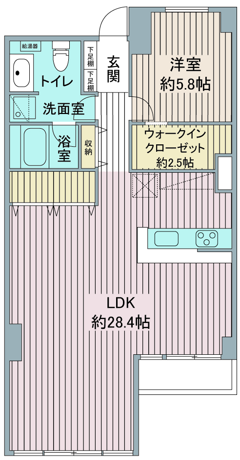 間取り図：リノベーション後