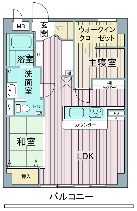 間取り図：リノベーション後