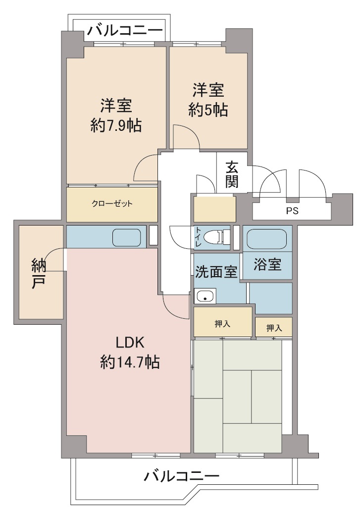 間取り図：リノベーション前