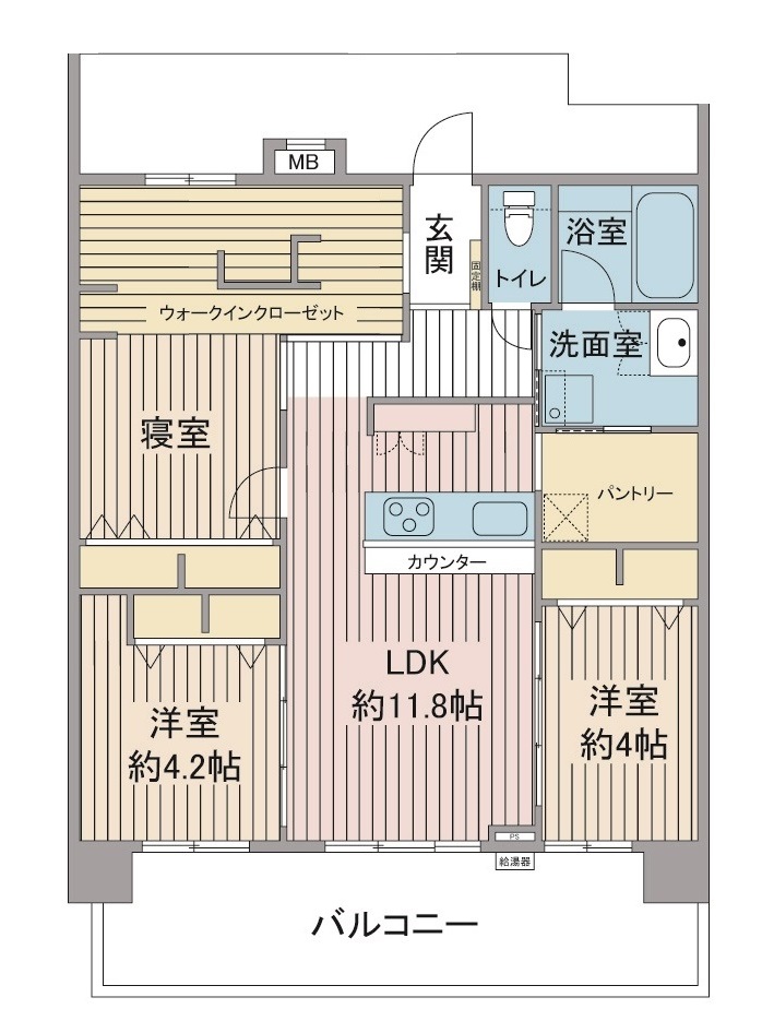 間取り図：リノベーション後