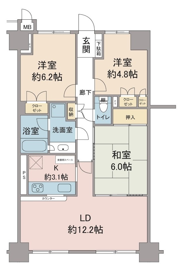 間取り図：リノベーション前