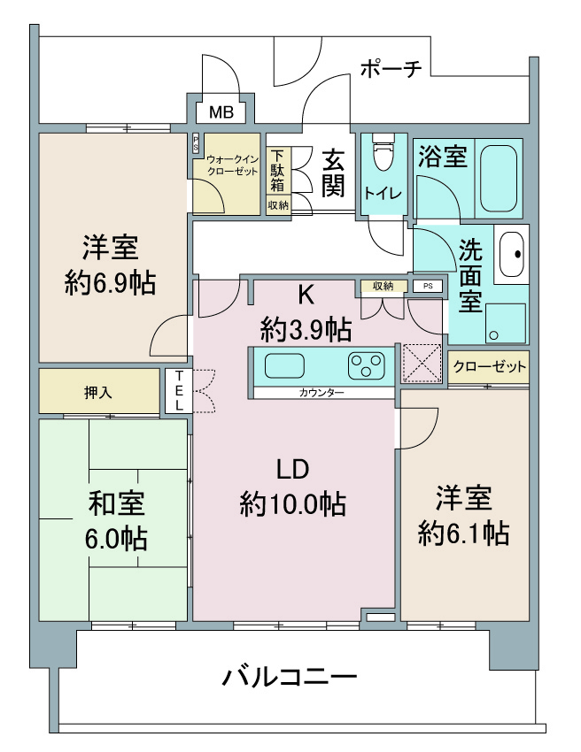 間取り図：リノベーション前