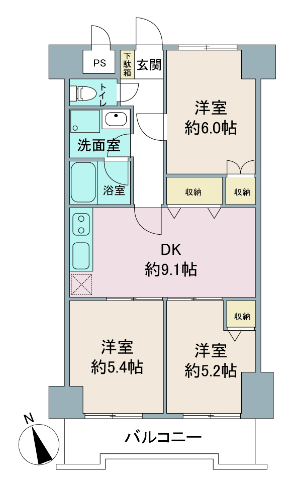 間取り図：リノベーション前