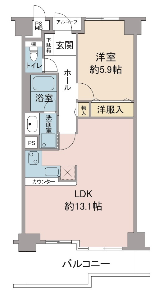 間取り図：リノベーション前