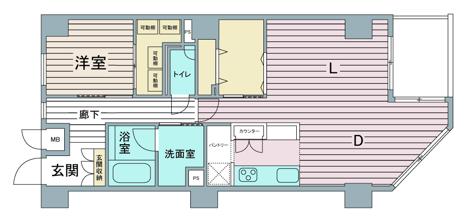 間取り図：リノベーション後