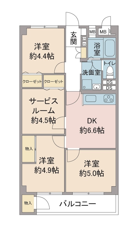 間取り図：リノベーション前