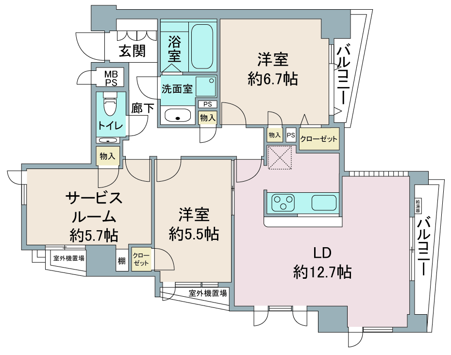 間取り図：リノベーション前