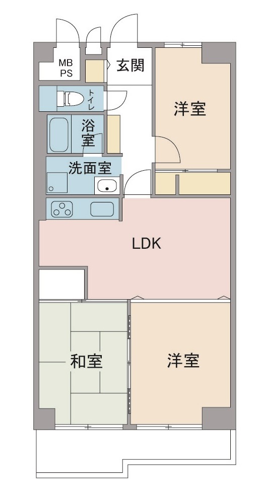 間取り図：リノベーション前