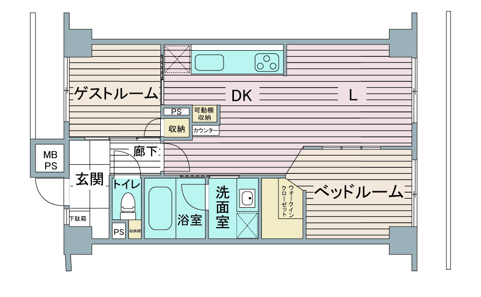 間取り図：リノベーション後