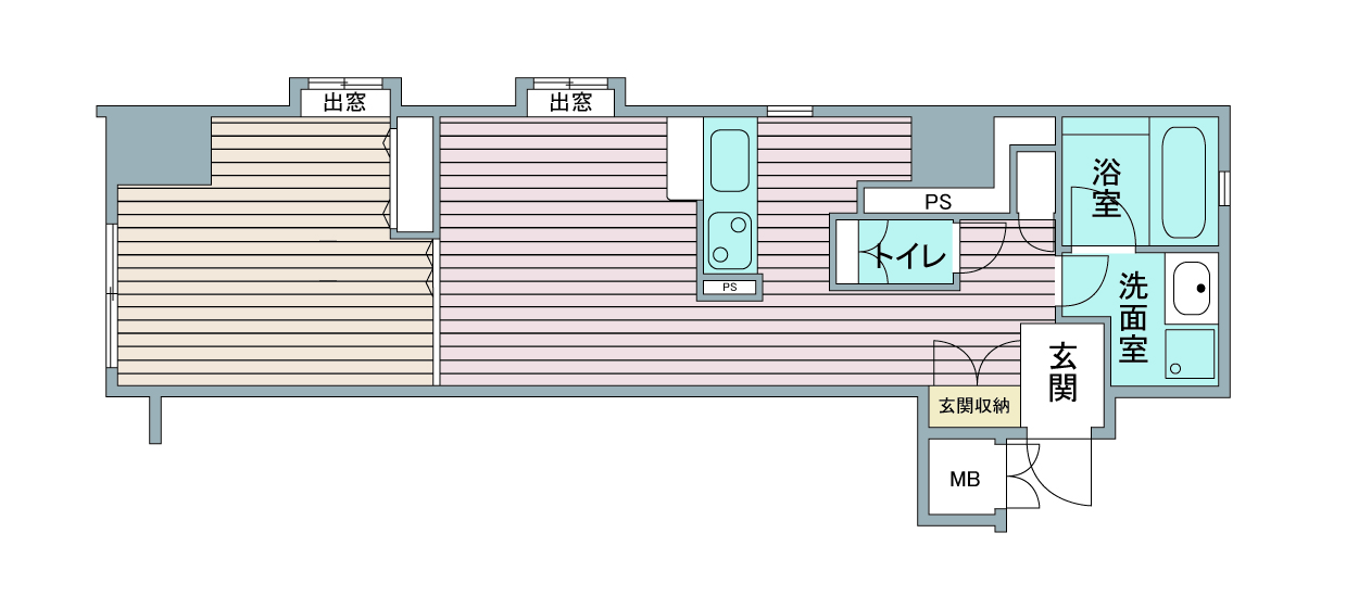 間取り図：リノベーション前