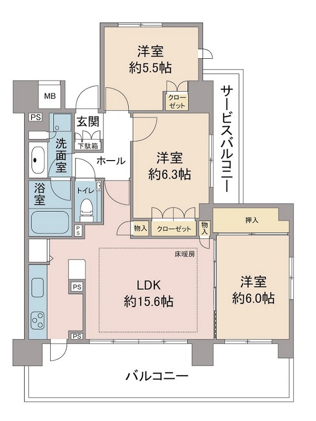 間取り図：リノベーション前