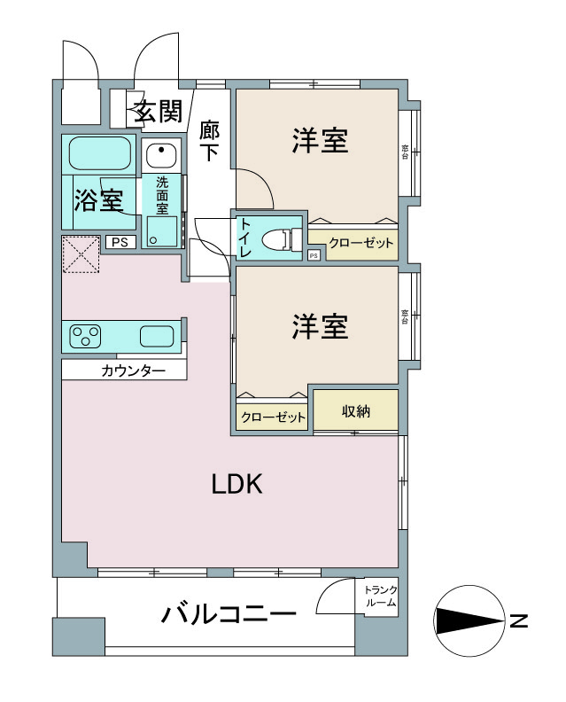 間取り図：リノベーション前