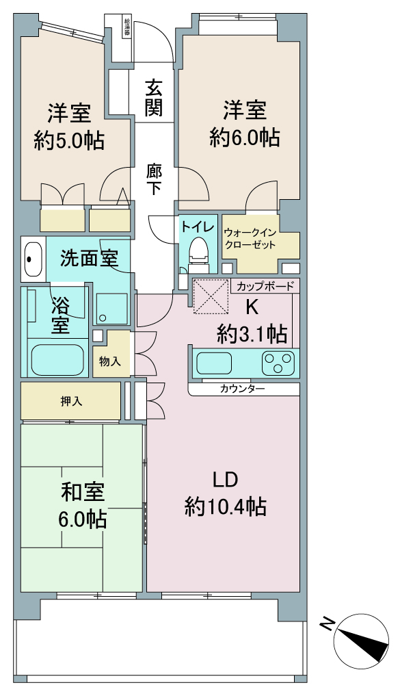 間取り図：リノベーション前