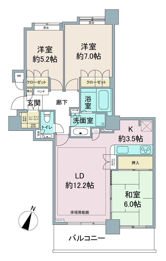 間取り図：リノベーション前