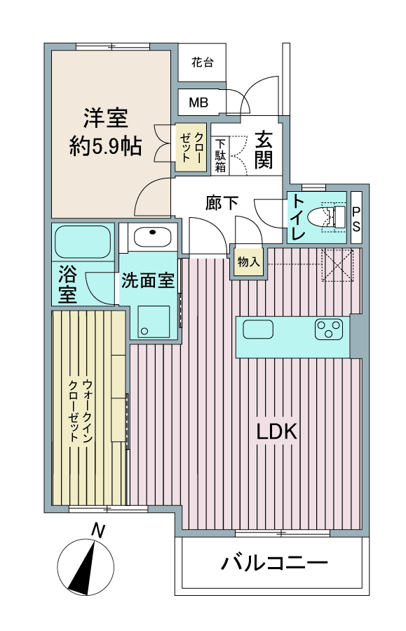 間取り図：リノベーション後