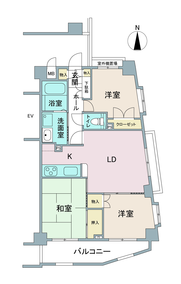 間取り図：リノベーション前