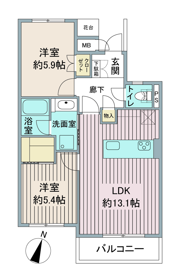 間取り図：リノベーション前