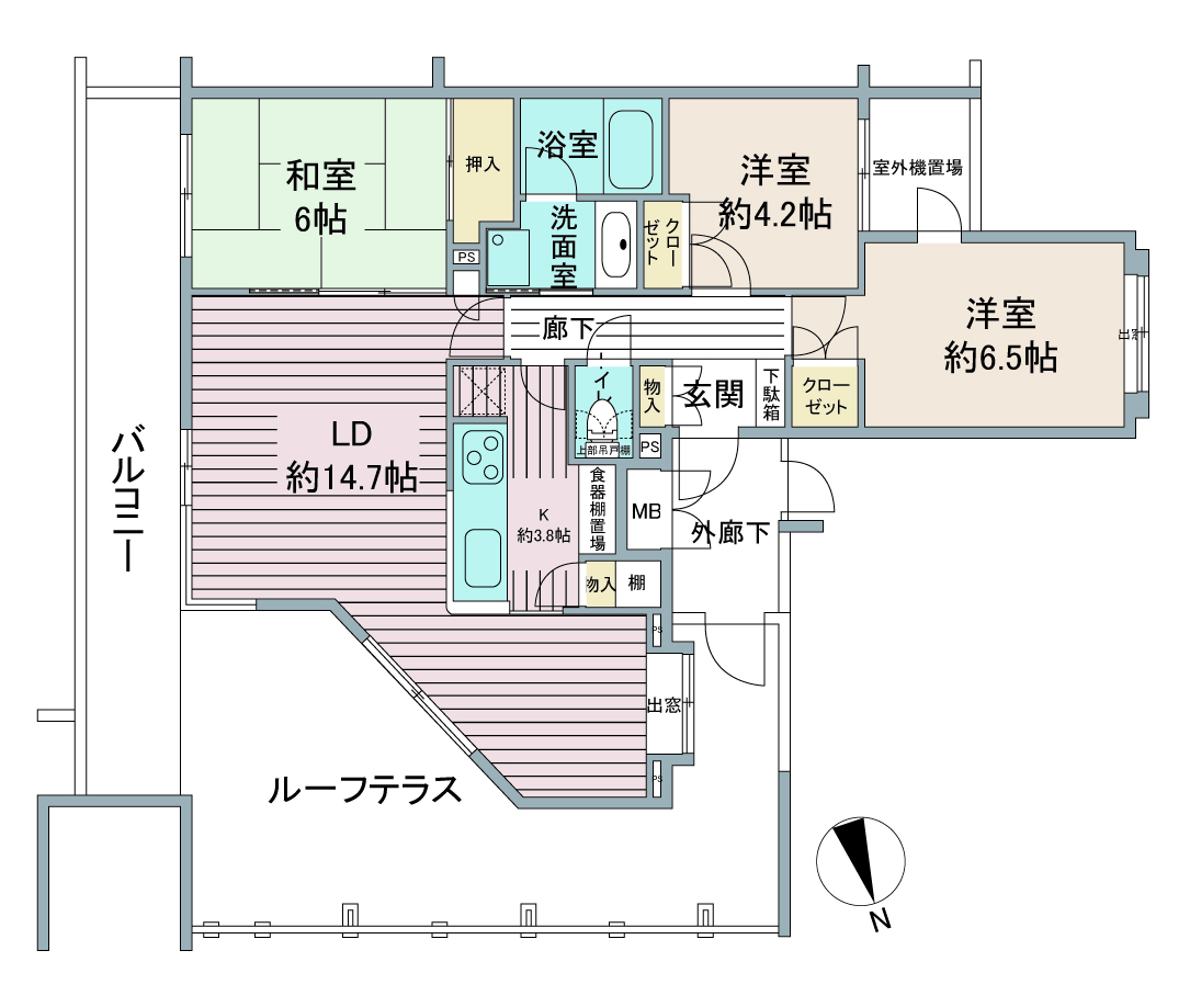 間取り図：リノベーション前