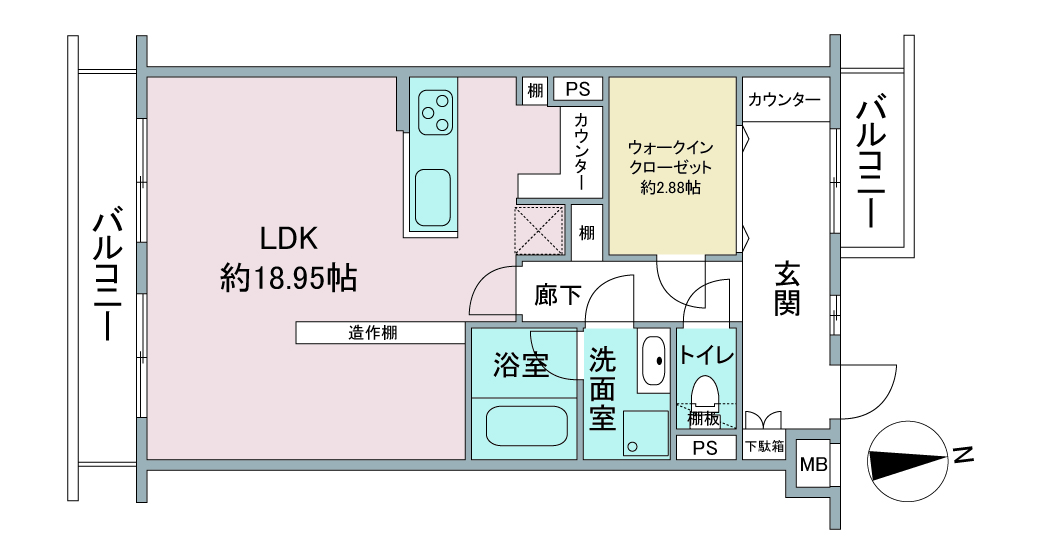 間取り図：リノベーション後