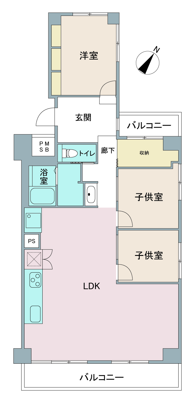 間取り図：リノベーション後