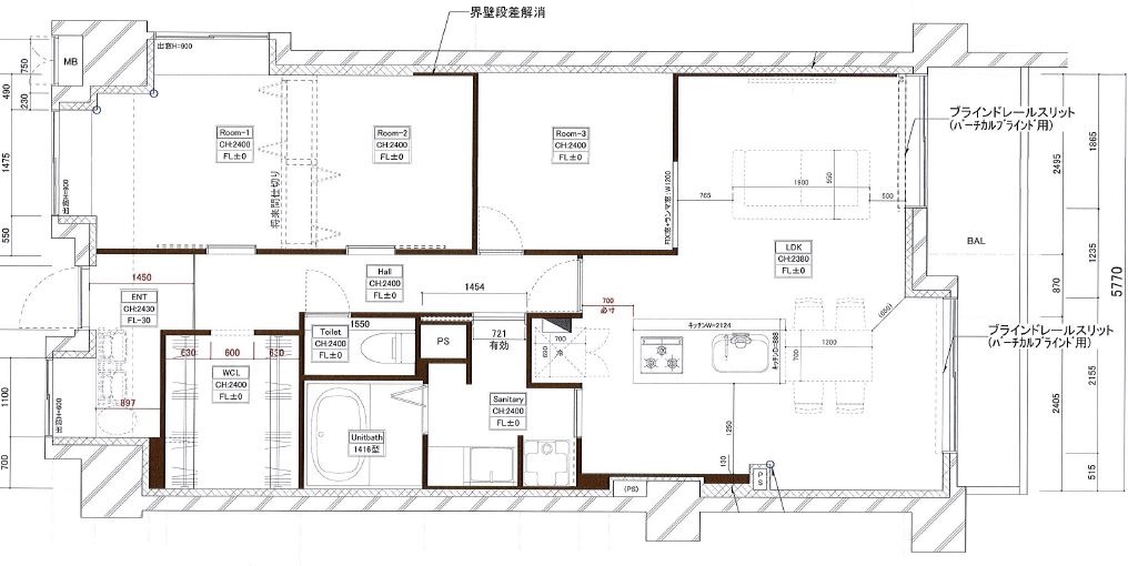 間取り図：リノベーション後