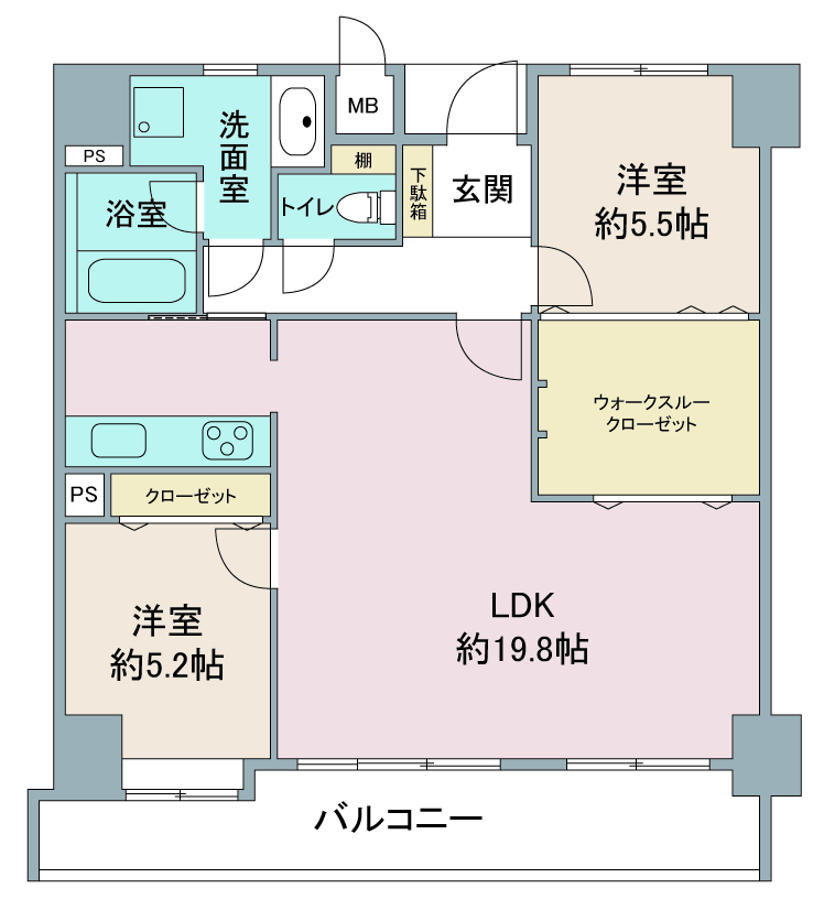 間取り図：リノベーション前