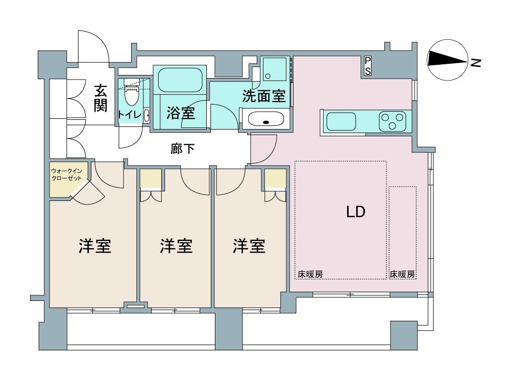 間取り図：リノベーション前